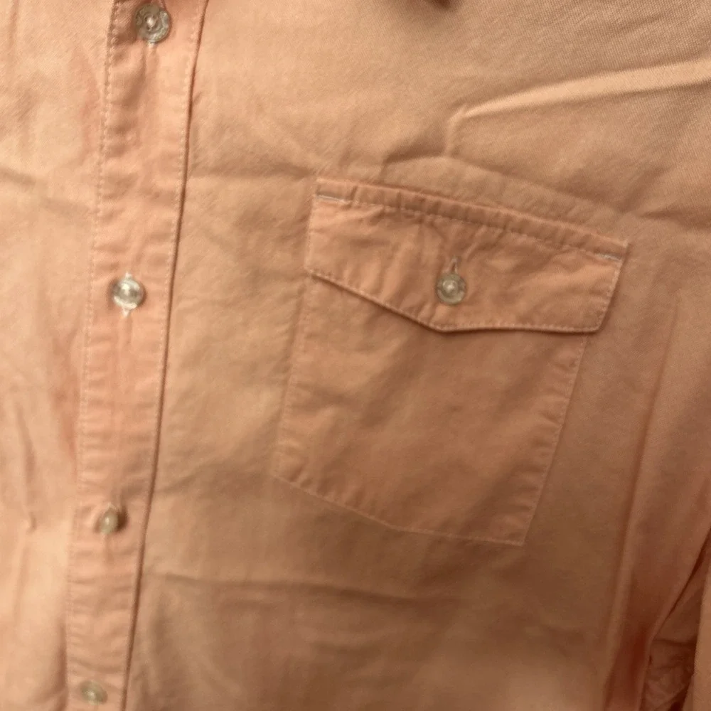 Adidas Skateboarding XL‎ Peach Long Sleeves Pocket Front Shirt